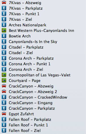 GPS Koordinaten stehen